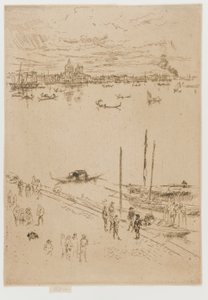 Oppreist Venezia, 1879-1880. av James Abbott McNeill Whistler