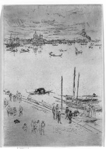 Oppreist Venezia, 1879-80 av James Abbott McNeill Whistler