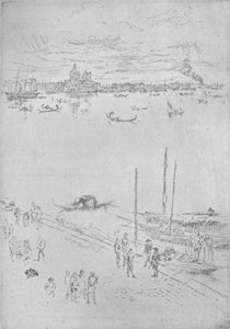 Oppreist Venezia, c1880, 1904 av James Abbott McNeill Whistler