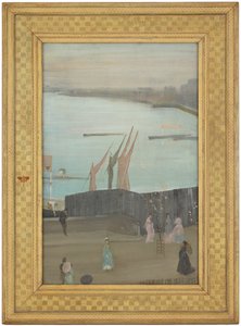 Variasjoner i rosa og grått: Chelsea, 1871-1872. av James Abbott McNeill Whistler