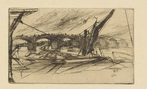 Vauxhall Bridge, 1861. av James Abbott McNeill Whistler