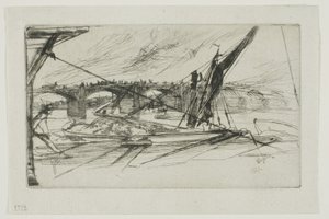 Vauxhall Bridge, 1861 av James Abbott McNeill Whistler