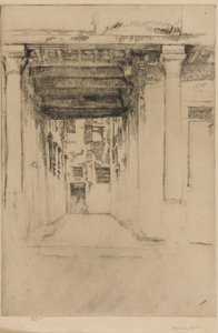 Venetiansk domstol, 1879-1880. av James Abbott McNeill Whistler