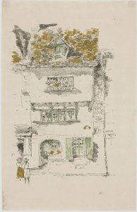 Yellow House, Lannion, 1893 (litho på papir) av James Abbott McNeill Whistler