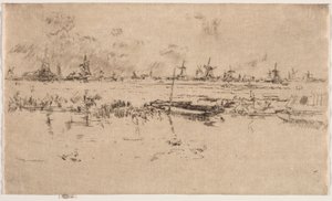 Zaandam. av James Abbott McNeill Whistler