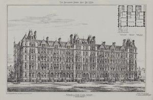 Cadogan Terrace, Cadogan og Hans Place Estate, Chelsea, 1879 av James Akerman