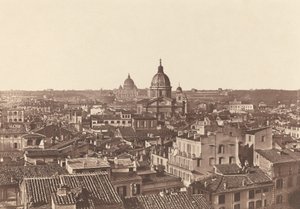 Utsikt over Roma, ca. 1855.