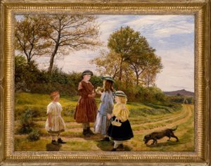 James Archer, The Flower Pickers / Gemälde, 1863