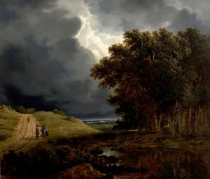 The Edge of a Forest, Storm Coming On, 1826 av James Arthur OConnor