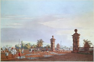 Tank Square fra Vesten, gravert av Robert Havell, pub. 1824 av James Baillie after Fraser