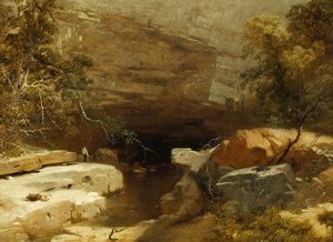 Landskap, Porth-yr-hulen, Vale of Neath av James Baker Pyne