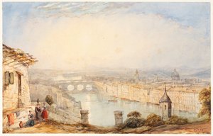 Utsikt over Firenze av James Baker Pyne