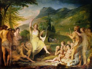Orpheus, først i serien av The Progress of Human Culture and Knowledge, ca. 1777-84
