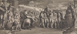 The Diagorides Victors at Olympia (Design for the Walls of the Great Room of Society for the Encouragement of the Arts) av James Barry