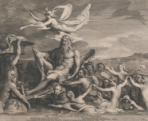 Themsen eller navigasjonens triumf (Design for the Great Room of Society for the Encouragement of the Arts) av James Barry