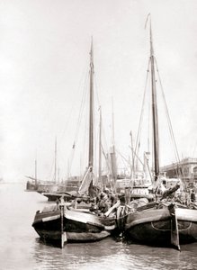 Kanalbåter, Rotterdam, 1898. av James Batkin