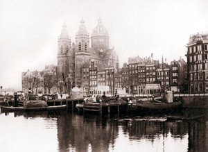 St. Nicholas kirke innenfor murene, Amsterdam, 1898.