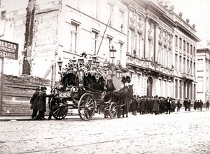 Hestetrukket likbil, Antwerpen, 1898