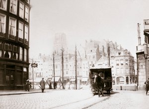 Hestetrukket trikk, Rotterdam, 1898.