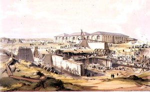 Building the Stationary Engine House, Camden Town, 28. april 1837, gravert av kunstneren