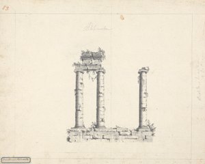 Det joniske tempel Ptolmeta av James Bruce
