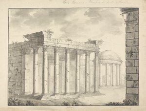 Uidentifisert tempel Faustana (?) av James Bruce