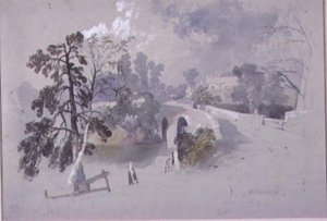 Canonbie, Dumfriesshire (wc på papir) av James Burrell Smith