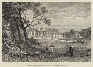 Hamilton Palace, Skottland, setet til hertugen av Hamilton