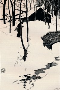 En hytte i en skog, c1897