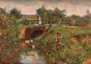 Disturbing The Fishes, c1901