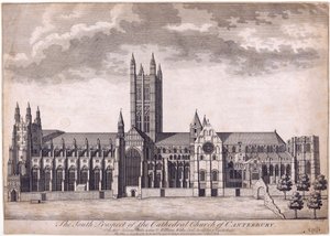 Canterbury katedral, ca. 1716-37 av James Cole