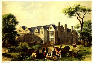 Sawston Hall, Cambridgeshire, 1848 av James Dafforne
