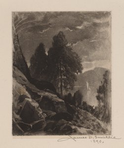 Uten tittel (eksperiment – våt akvatint) av James David Smillie