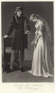 Hamlet og Ophelia, akt III, scene I