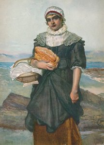 En fransk fiskerjente, c1890, 1906. av James Dromgole Linton