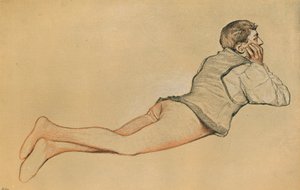 Boccaccio: Åpningsscenen i Decamerone Decameron, c1900