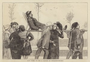 Sendt hjem for å dø, en skisse ved Boulogne-sur-Mer av James Dromgole Linton