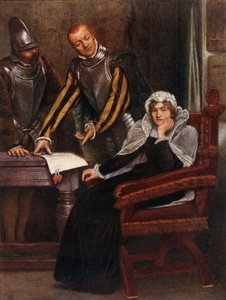Abdikasjonen ved Lochleven Castle of Mary Stuart, Queen of Scots av James Dromgole Linton