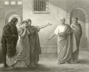 Volumnia som bebreider Brutus og Sicinius av James Dromgole Linton