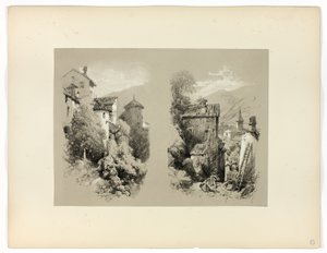 Beaufort og serverer, fra Picturesque Selections av James Duffield Harding