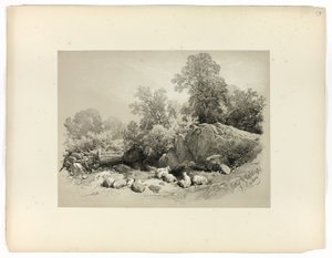 Bettws, N. Wales, fra Picturesque Selections av James Duffield Harding
