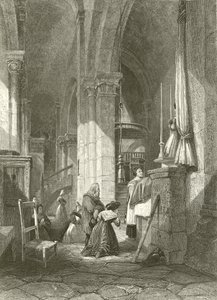 Polignac kirke, Auvergne av James Duffield Harding