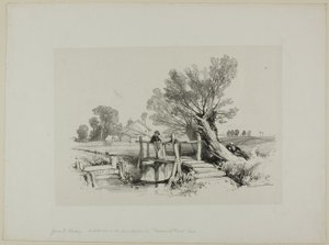 Landskap med guttefiske av James Duffield Harding
