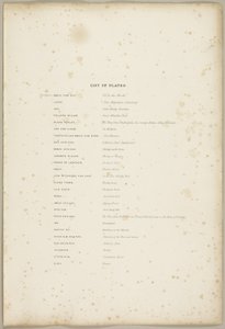 Liste over tallerkener, fra The Park and the Forest av James Duffield Harding