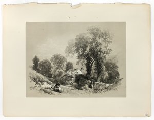 Nær Betws y Coed, IN. Wales, fra Picturesque Selections av James Duffield Harding