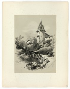 Nidan W. Neuchatel, fra Picturesque Selections av James Duffield Harding