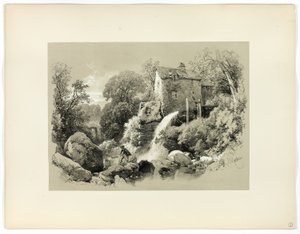 Pandy Mill, fra Picturesque Selections av James Duffield Harding