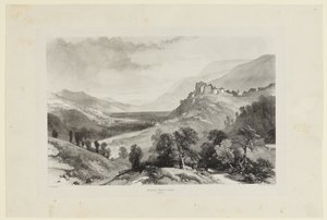 Pontcharra, Château de Bayard av James Duffield Harding