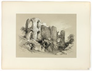 Roman Baths at Treves, fra Picturesque Selections av James Duffield Harding