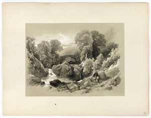 Sledde Bridge, fra Picturesque Selections av James Duffield Harding